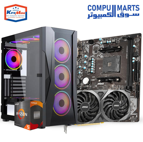 Flex 2 – Ryzen 5 5600X, MSI B450M PRO MAX, 16GB RAM, 512GB NVMe SSD, 600W Power Supply – Mid-Range Gaming PC Egypt