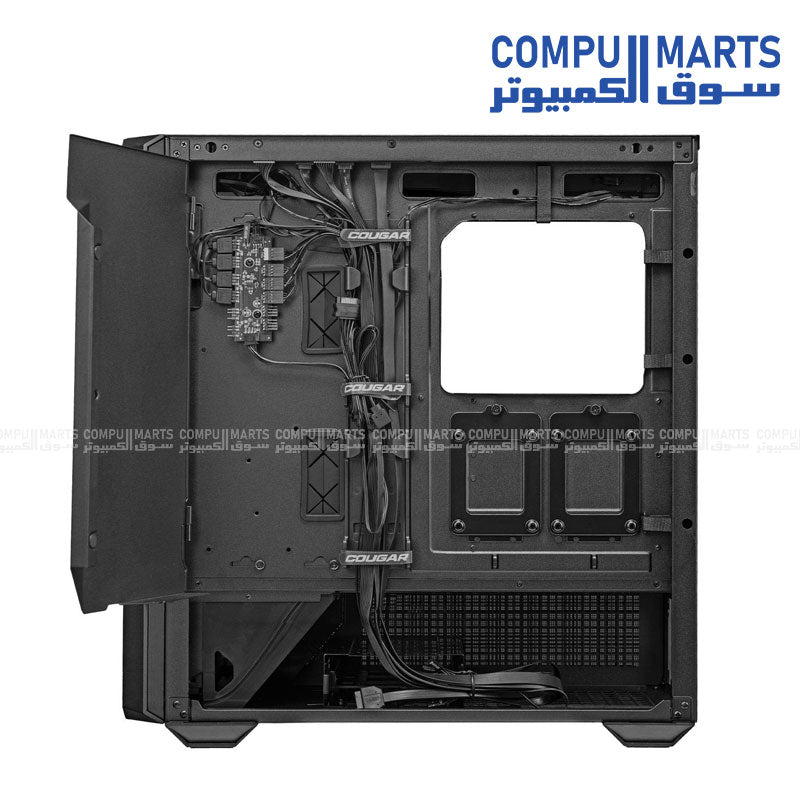 Cougar MX600 RGB Full Tower Black Gaming Case with 4 ARGB Fans and Tempered Glass Side Panel – Ideal for High-End PC Builds in Egypt