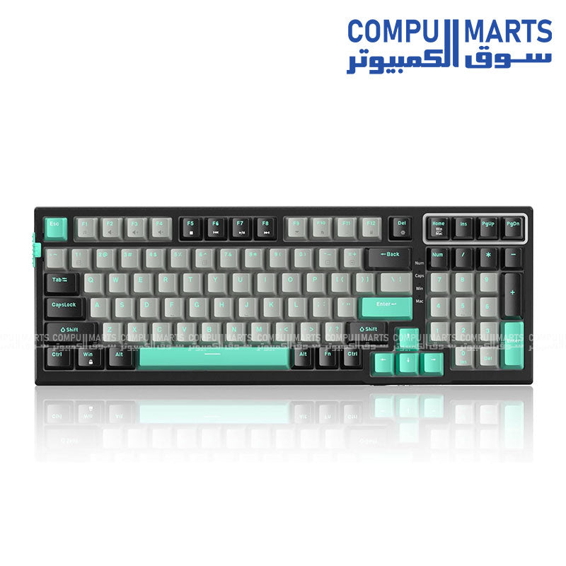 MageGee SKY98 mechanical gaming keyboard USB-C gasket mount hot-swappable RGB backlit ergonomic Dark Elf Blue Whale Switch available in Egypt
