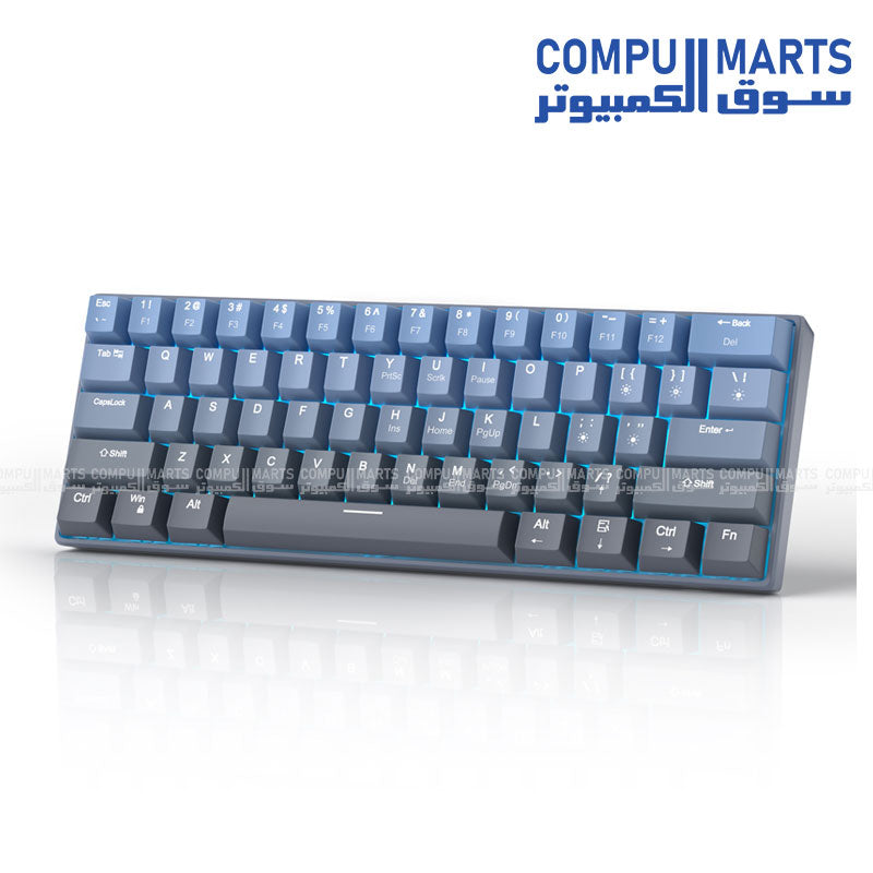 MageGee 61 key wired keyboard with ABS double-shot keycaps and N-key rollover from Compumarts Egypt