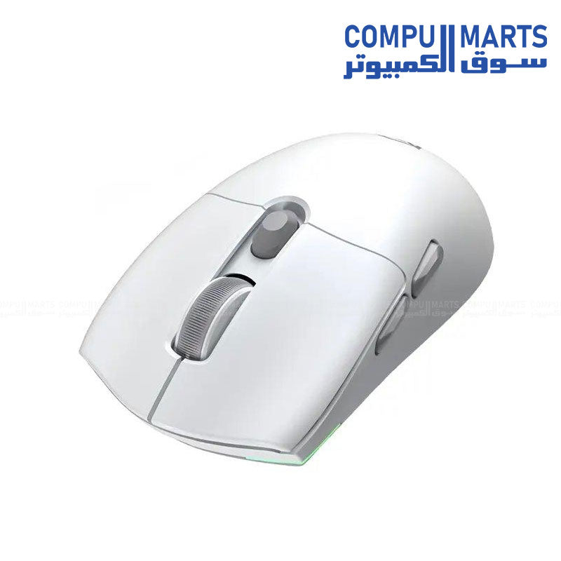 Meetion Air GW40 Lightweight Pixart PAW3311 3-Mode Rechargeable Wireless and Bluetooth Gaming Mouse white