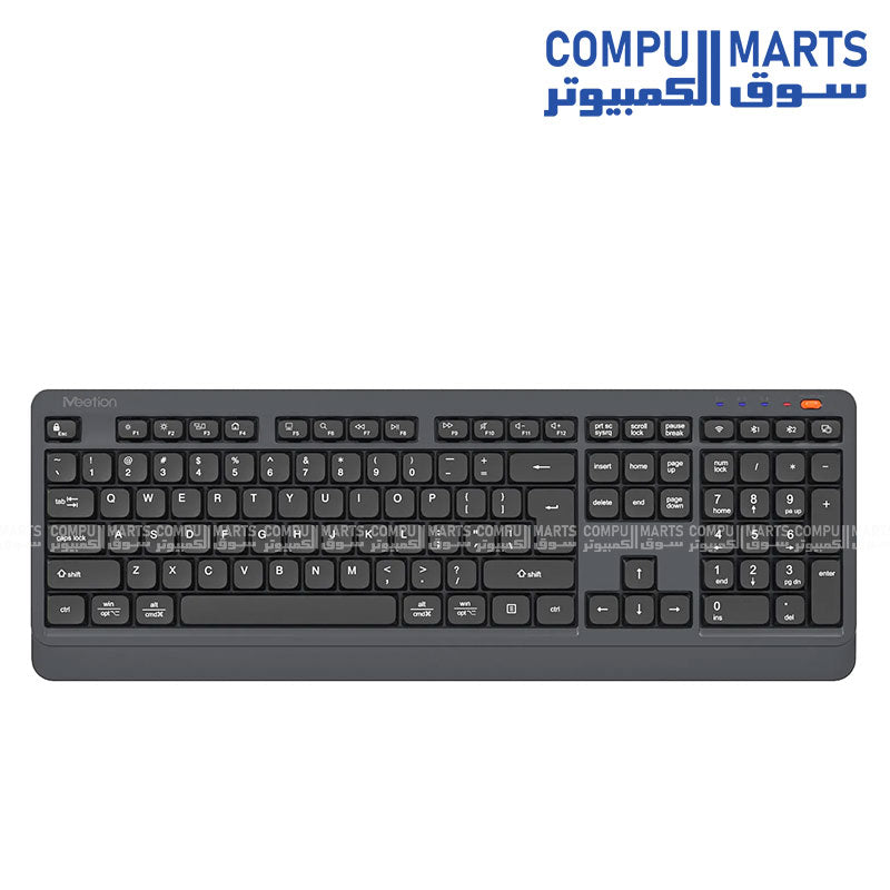 Meetion BTK530 Wireless Keyboard with 108/109 Keys and Membrane Keyboard Type