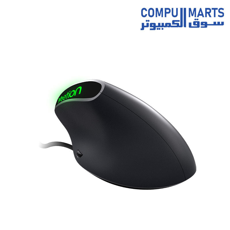 فأرة Meetion MT-M390 السلكية العمودية المريحة مع إضاءة حمراء LED