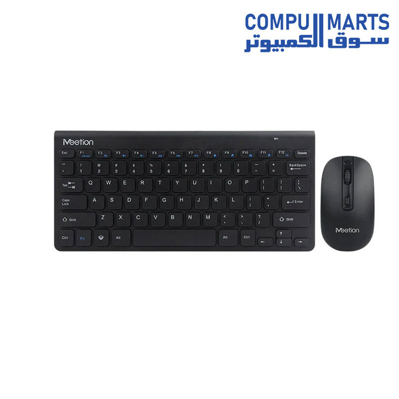 Meetion Mini 4000 Wireless Arabic White Keyboard And Mouse Combo