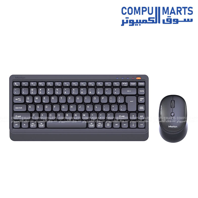 Meetion Mini 5000 Dual Mode Wireless Bluetooth Arabic Keyboard and Mouse Combo