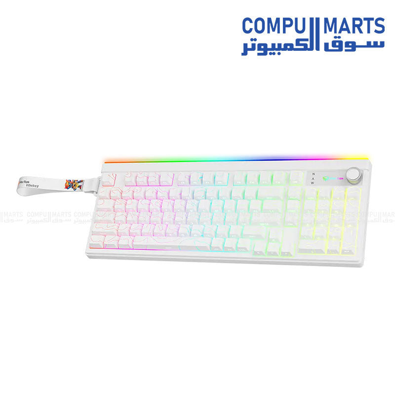 Meetion VibeKey B98 wireless gaming keyboard with USB+2.4G+BT connection and 10m working distance from Compumarts