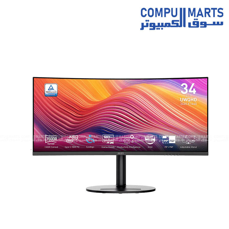 MSI-Modern-MD342CQP-34-Inch-UWQHD-1500R-Curved-Professional-Monitor