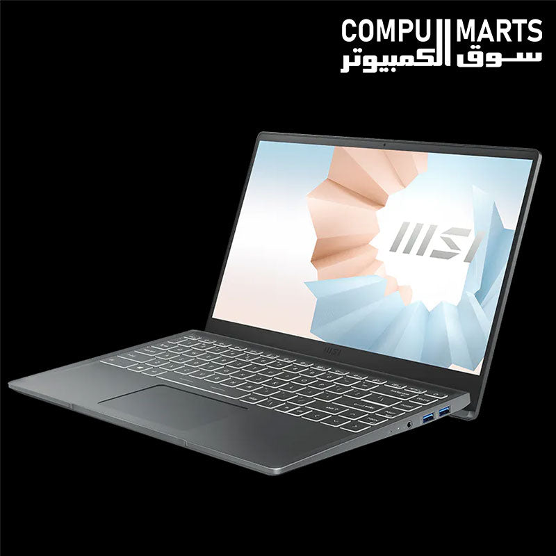 MSI Modern 14 B11M laptop with Intel Core i5-1155G7 and 8GB RAM