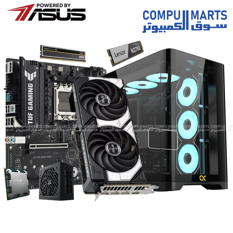NINJA FLEX AMD – R5 8400F + B840M WiFi + DDR5 + M450 500GB + 750W PSU (خيارات متعددة لوحدة معالجة الرسومات)
