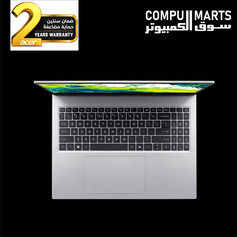 Acer Aspire Go 16 AG16-71P-96TX with 512GB PCIe NVMe SSD and integrated Intel graphics