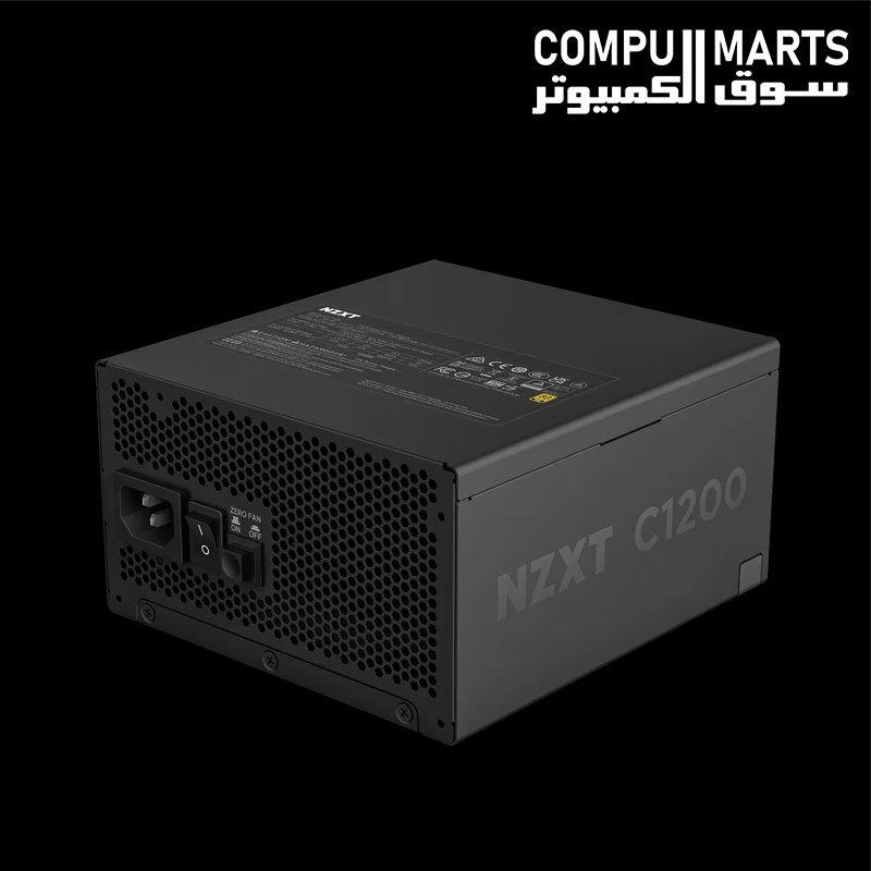 NZXT C Series 1200W fully modular ATX power supply with 1x 24-pin ATX, 2x 4+4-pin CPU and 2x 6+2-pin PCIe connectors