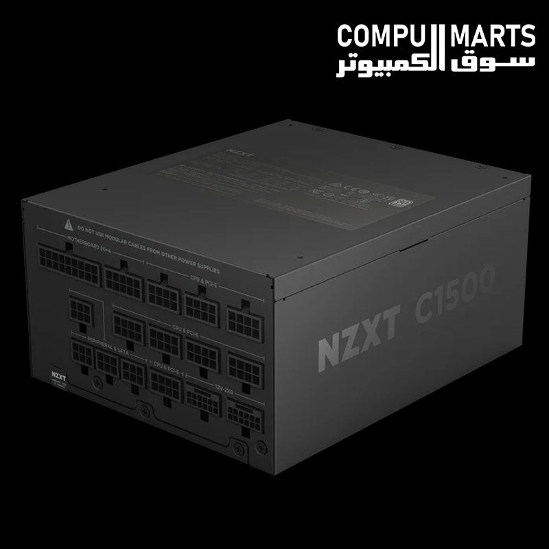 NZXT C1500 Platinum ATX 3.1 power supply with modular PCIe cables