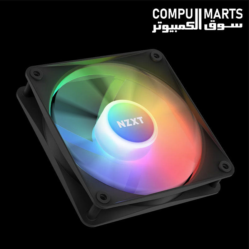 NZXT F120 RGB Core fan with 4-pin PWM and NZXT RGB connectors