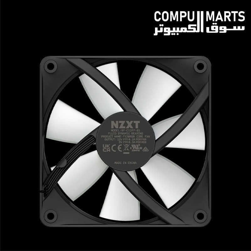 NZXT F120 RGB Core black fan model RF-C12SF-B1