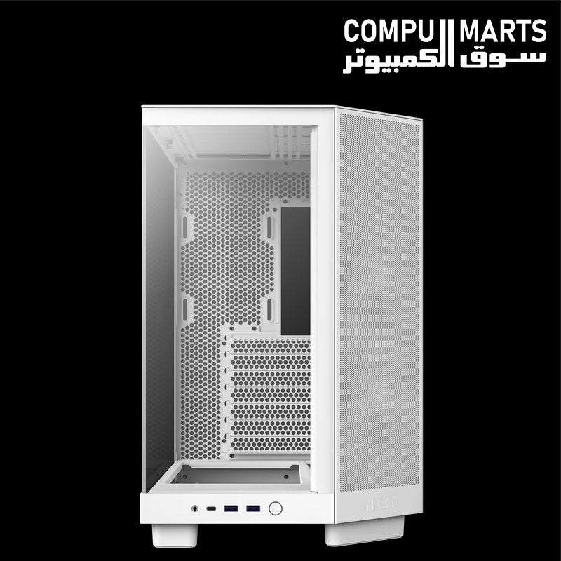 NZXT H6 Flow RGB Mid-Tower case with seven expansion slots, two 2.5-inch drive bays and one 3.5-inch drive bay