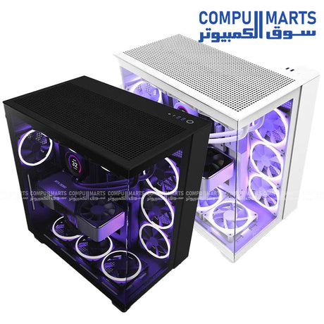 H9-Flow-NZXT-Gaming-Case-Perforated-Dual-Chamber-Mid-Tower-Tempered-Glas-Mid-Tower-black