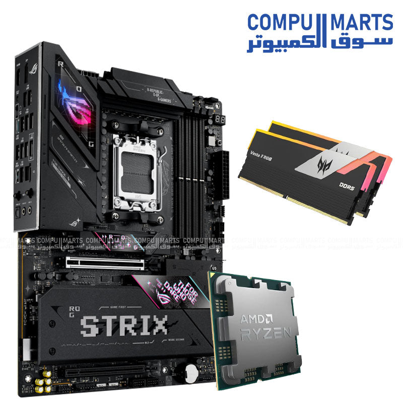 Nova CMR Bundle AMD Ryzen 7 9800X3D ASUS TUF GAMING B850-E WIFI Motherboard Acer Predator DDR5 6000MT/s Memory B850-E WIFI Motherboard Acer Predator DDR5 6000MT/s Memory
