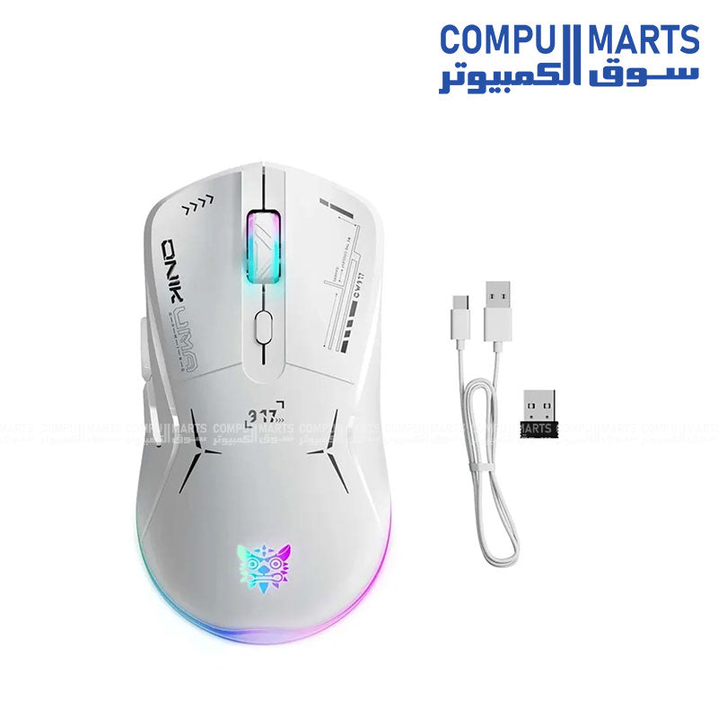 ONIKUMA CW917 RGB Dual-Mode Gaming Mouse – 2.4GHz Wireless