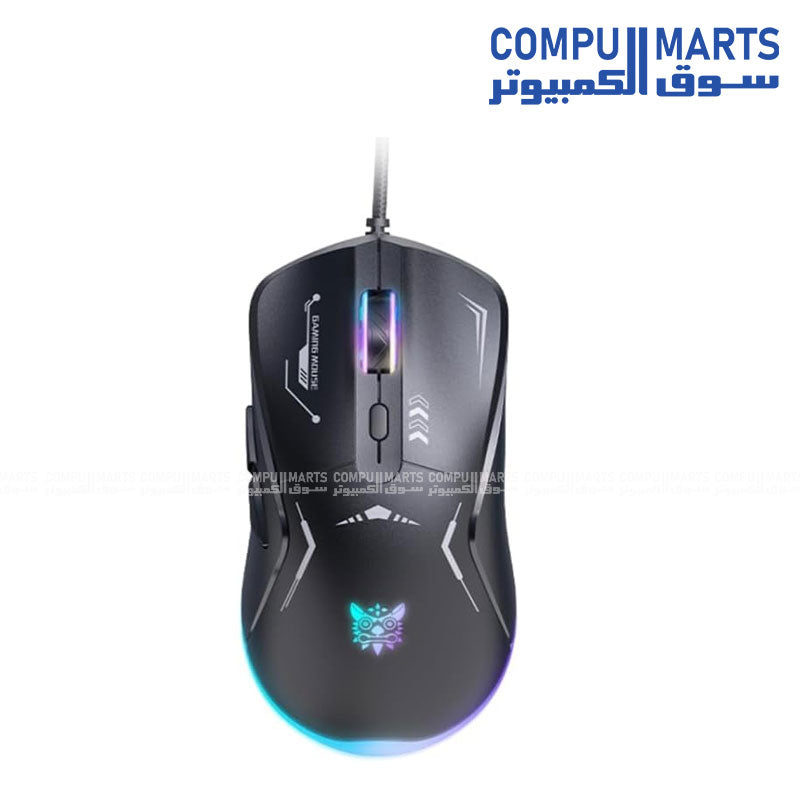 ONIKUMA CW917 RGB Gaming Mouse – 3600 DPI – 6 Programmable Buttons – Black