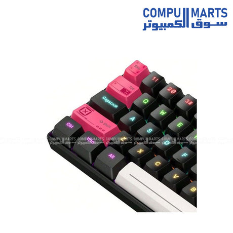 ONIKUMA G55 Mechanical Gaming Keyboard 61 Keys RGB Backlit Wired Black