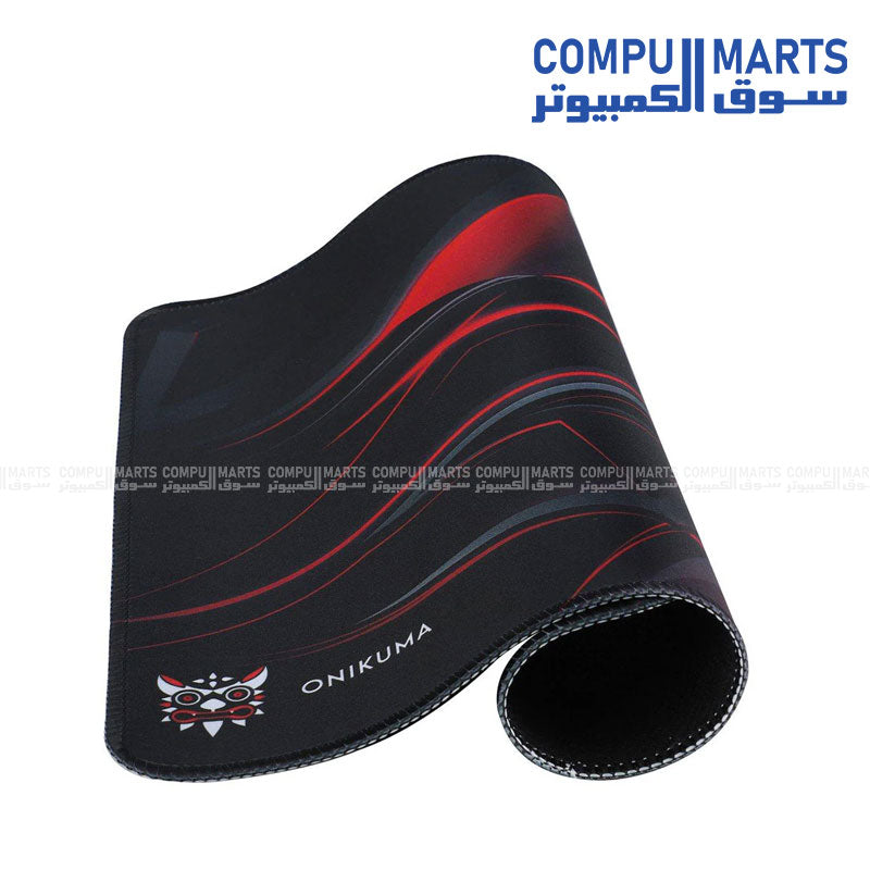 ONIKUMA -MP002 -Gaming -Mouse -Pad 350×300×2 mm -Black/Red- anti-slip base, stitched edges