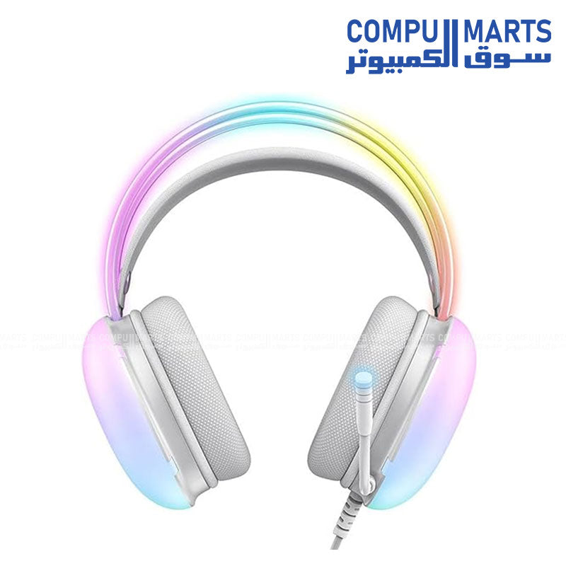 ONIKUMA X25 Wired 3.5mm Gaming Headset with Boom Mic Surround Sound Stereo RGB Over-Ear 50mm Drivers 20Hz–20kHz for PS5 PS4 Xbox Switch PC Mobile