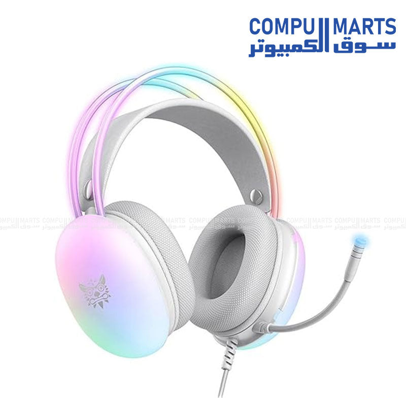 ONIKUMA X25 Wired 3.5mm Gaming Headset with Boom Mic Surround Sound Stereo RGB Over-Ear 50mm Drivers 20Hz–20kHz for PS5 PS4 Xbox Switch PC Mobile
