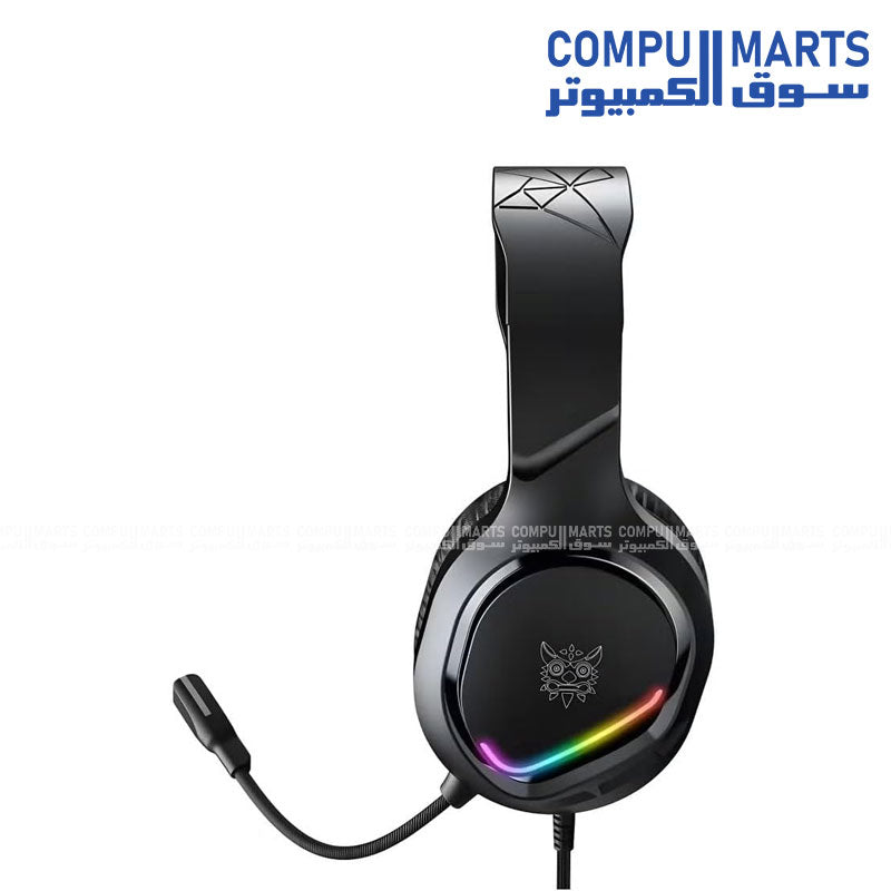 ONIKUMA -X31 RGB -Gaming Headset – Black – Stereo Surround Sound -HD Mic