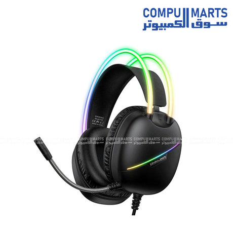 ONIKUMA -X33 -RGB -Esports -Gaming -Headset โ Black โ 2m Cable -Noise-Reduction -Mic