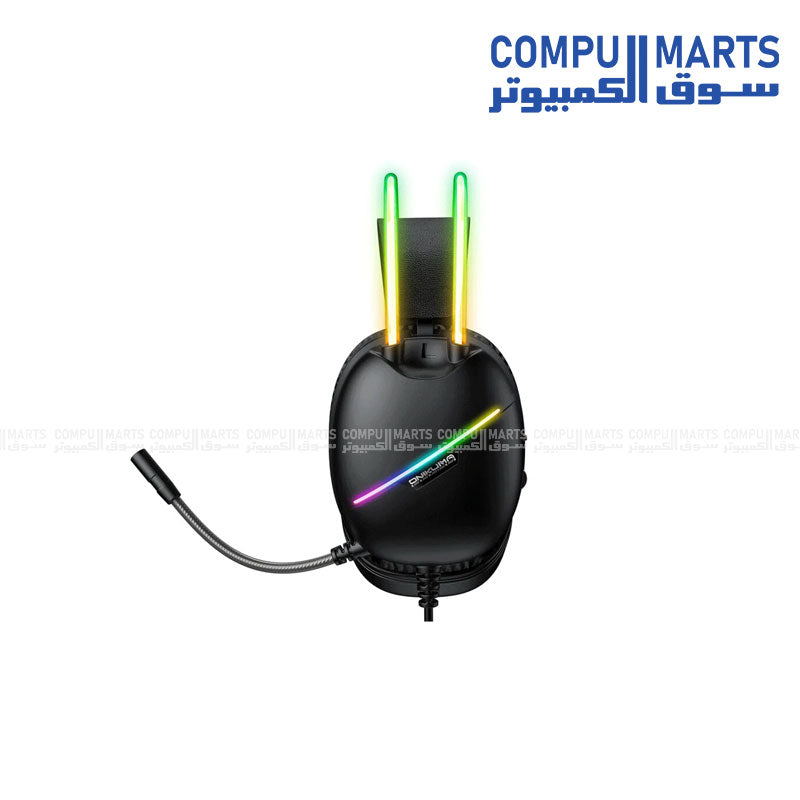 ONIKUMA -X33 -RGB -Esports -Gaming -Headset – Black – 2m Cable -Noise-Reduction -Mic