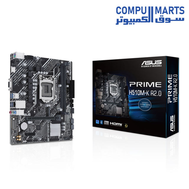 PRIME-H510M-K R2.0-Motherboards-ASUS-LGA 1200-DDR4