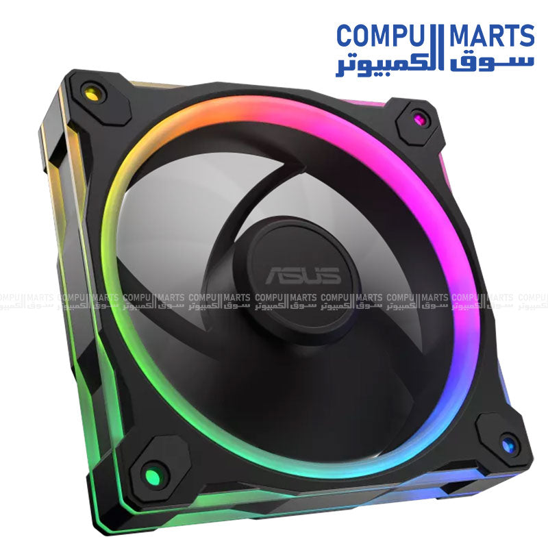 ASUS Prime MR120 ARGB Fan Triple Pack with 120mm RGB cooling for gaming PC in Egypt