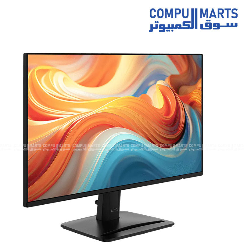 MSI PRO MP242 E14A 23.8 inch FHD IPS monitor featuring 144Hz refresh rate, HDMI 2.0b, DisplayPort 1.2a and VGA connectivity for monitor buyers in Egypt