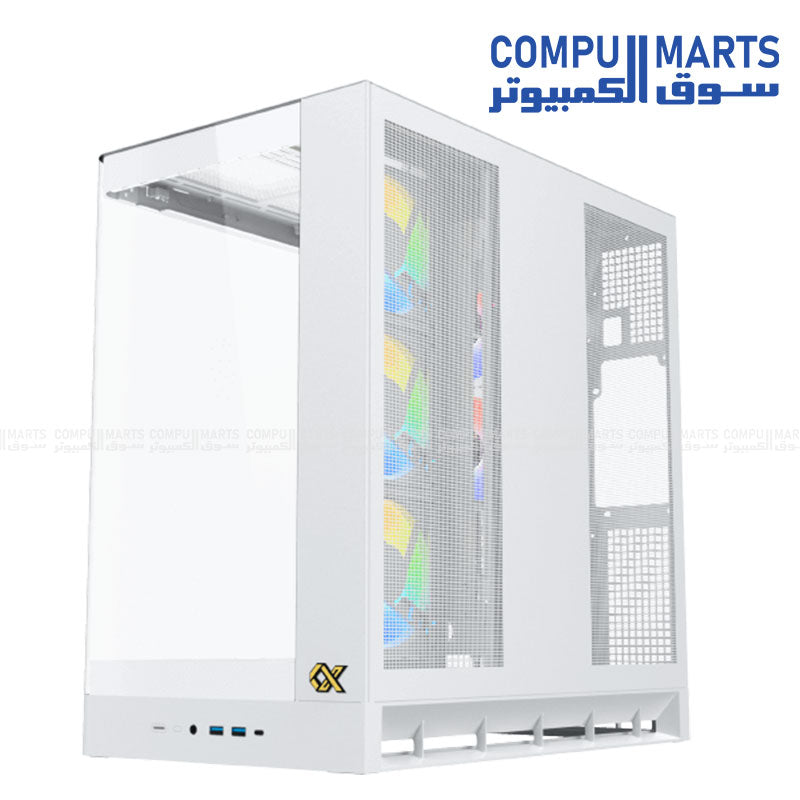 Xigmatek Pano II Air – Mid Tower High Airflow PC Case – E-ATX – Vertical GPU – Egypt