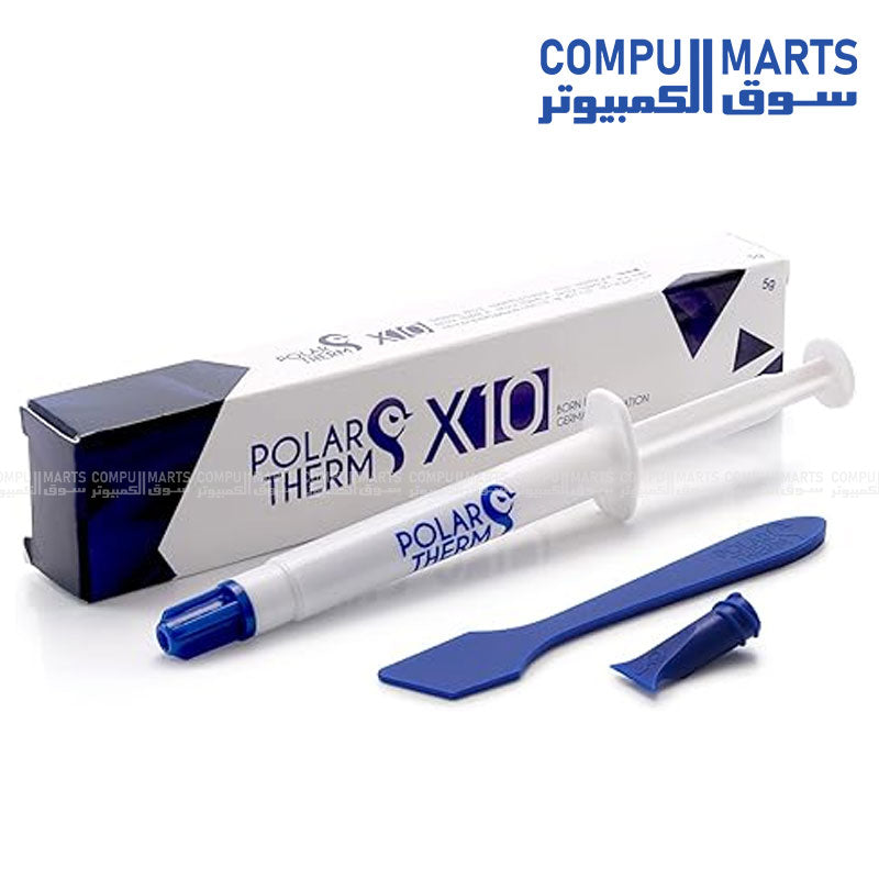 Polartherm X-10 Thermal Grizzly Thermal Paste – Extreme Conductivity, Durable, Safe Non-Conductive Thermal Compound