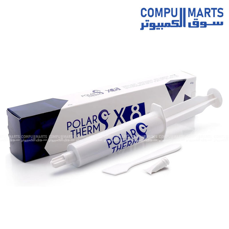 Polartherm X-8 Thermal Grizzly Thermal Paste – High Conductivity, Durable, Non-Conductive, Easy Application