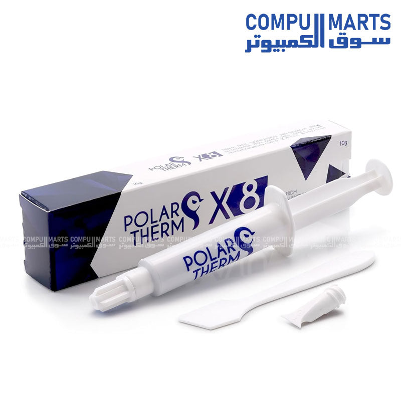 Polartherm X-8 Thermal Grizzly Thermal Paste – High Conductivity, Durable, Non-Conductive, Easy Application