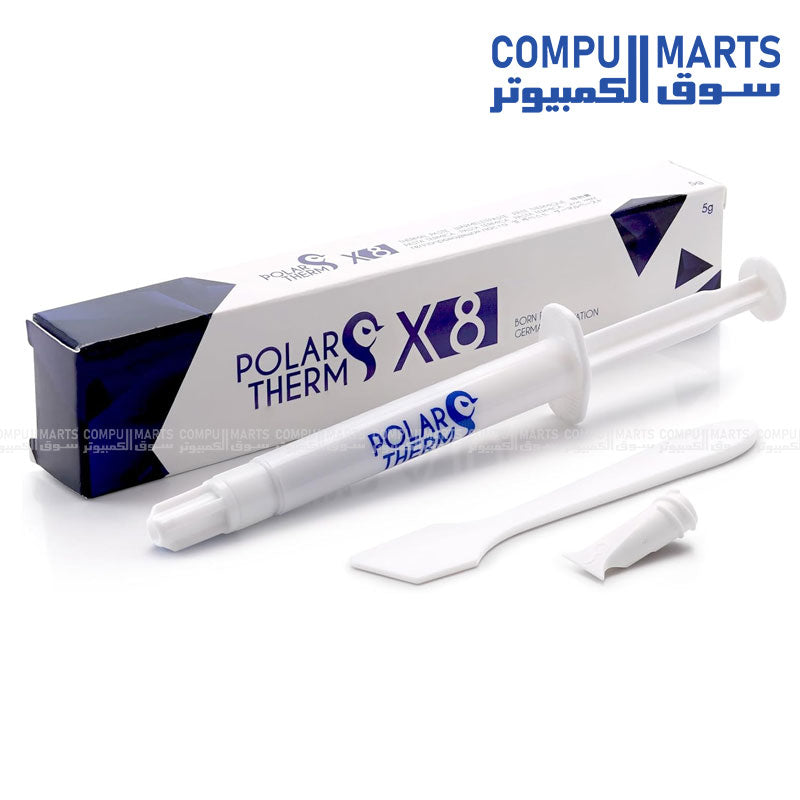 Polartherm X-8 Thermal Grizzly Thermal Paste – High Conductivity, Durable, Non-Conductive, Easy Application