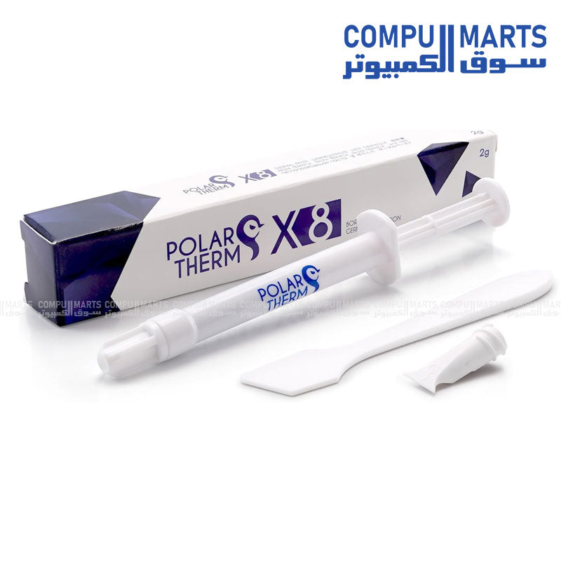 Polartherm X-8 Thermal Grizzly Thermal Paste – High Conductivity, Durable, Non-Conductive, Easy Application