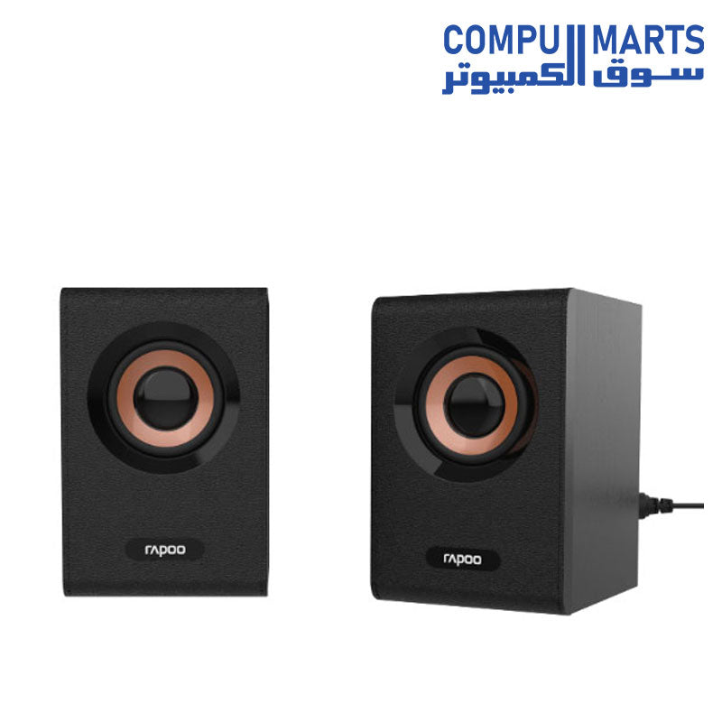 RAPOO A80 2:0 MULTIMEDIA COMPACT WIRED STEREO SPEAKER