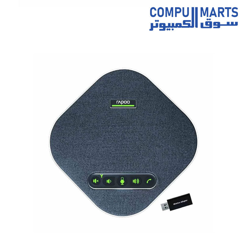 CM600-SPEAKER-RAPOO-Conference-Speakerphone-Black