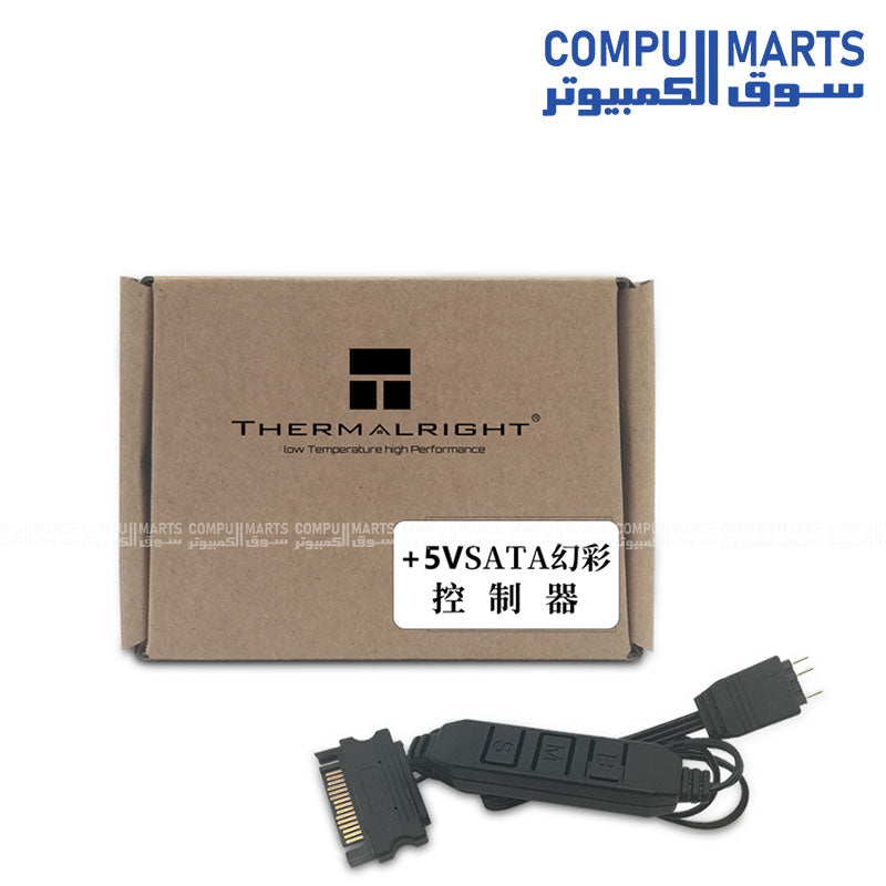 SATA Powered 5V 3-Pin ARGB LED Fan Controller Hub for PC Lighting