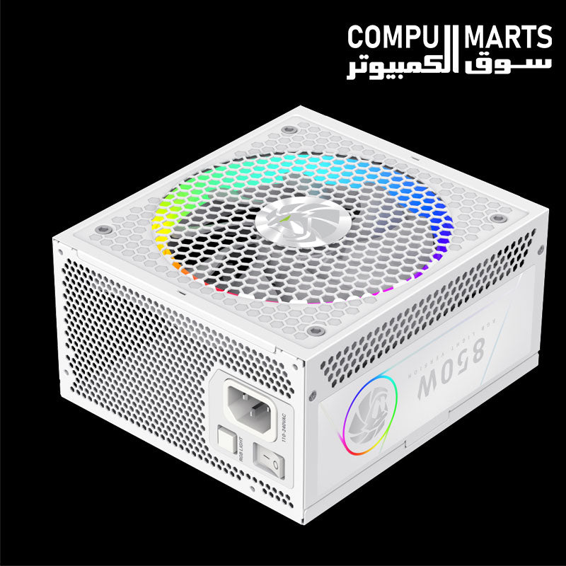 GameMax RGB PRO 850G power supply with 80 PLUS Gold certification