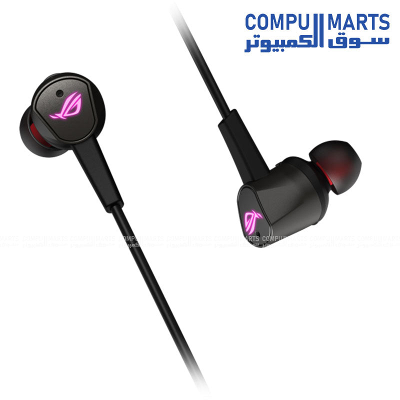 Cetra II – USB-C Earphones – ASUS – ROG wired in-ear headset with ANC and virtual 7.1 support