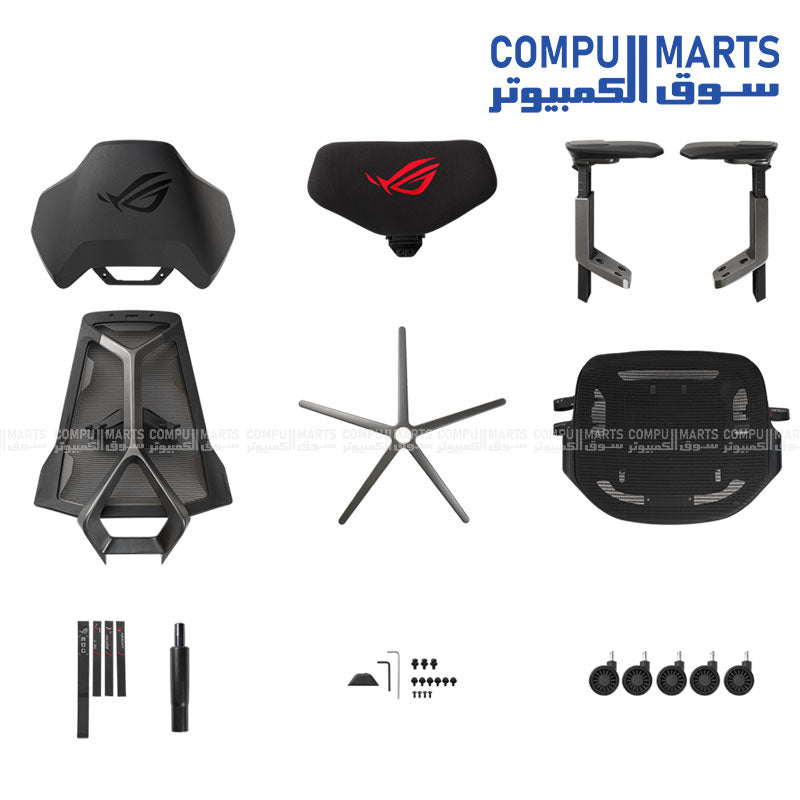 SL400 – Gaming Chair – ASUS – ROG Destrier ergo chair with adjustable lumbar and 360 armrest