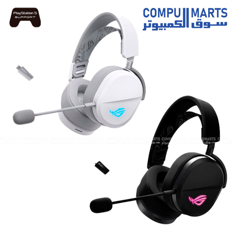 Pelta – Wireless Headset – ASUS – ROG 2.4GHz Bluetooth USB-C gaming headset with 50mm drivers