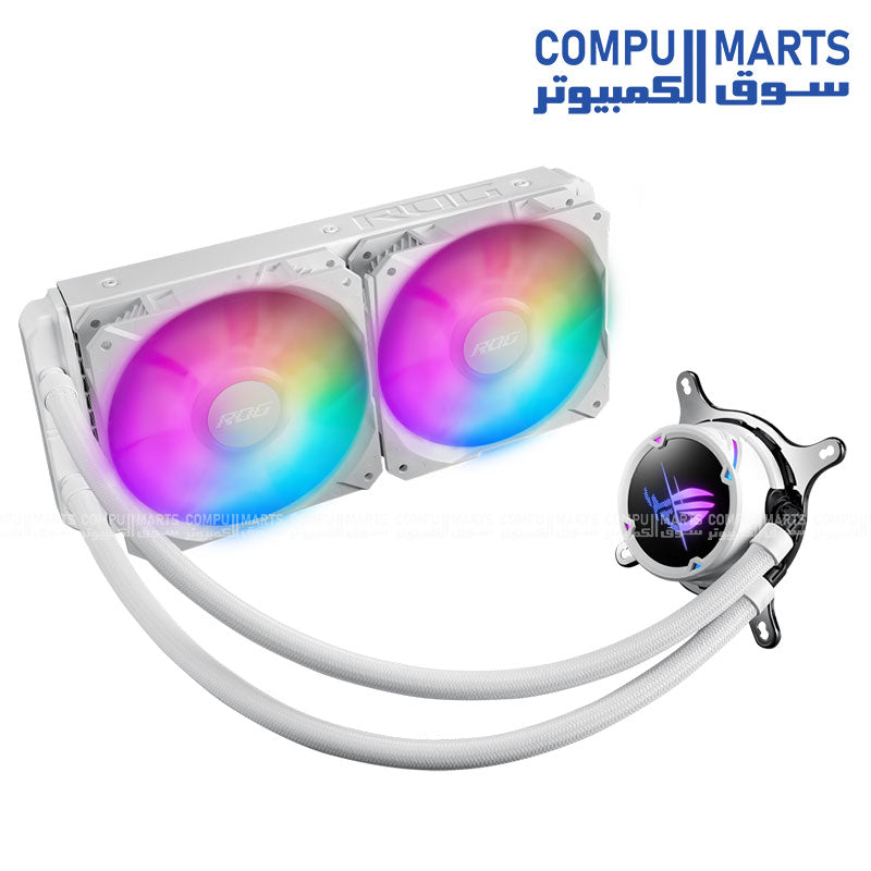ASUS ROG STRIX LC II 240 ARGB CPU Liquid Cooler with 240mm Radiator and Dual 120mm ARGB Fans – Intel & AMD Compatible