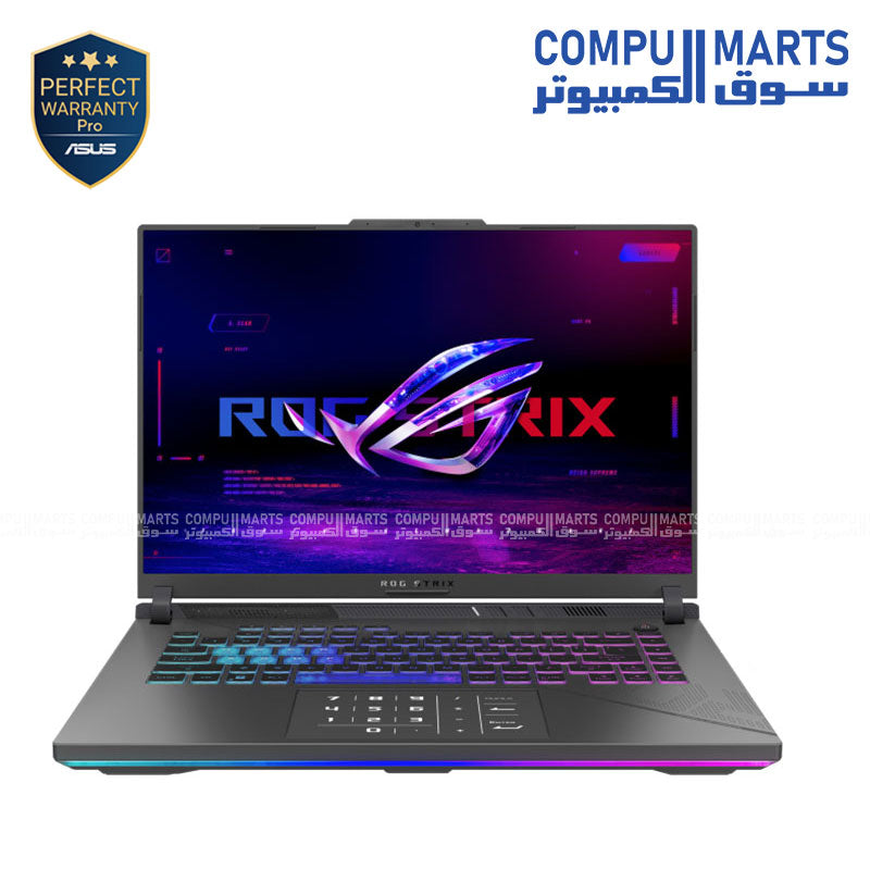 LAPTOP ASUS G614JIR-N3009W-90NR0IG5-M00180-ROG Strix G16- i9 -14900HX - DDR5 16GB-1TB SSD -RTX 4070-8GB GDDR6-16" FHD+ 165Hz- Win 11-ROG Backpack