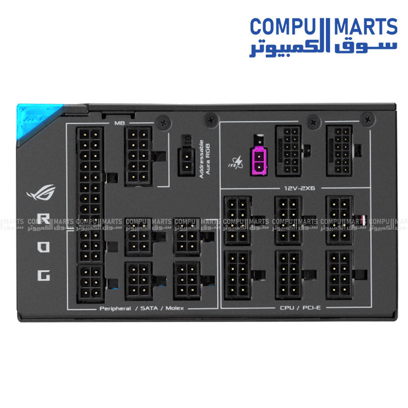 ASUS ROG THOR 1600W Titanium III – Power Supply – ASUS – ATX 3.1 – 80 Plus Titanium – ARGB Modular PSU