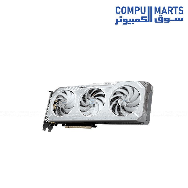 GIGABYTE Radeon RX 9060 XT GAMING OC ICE 16G graphics card with Radeon RX 9060 XT GPU, 16GB GDDR6 memory, 20Gbps memory clock, 128-bit memory bus and PCI-E 5.0 support